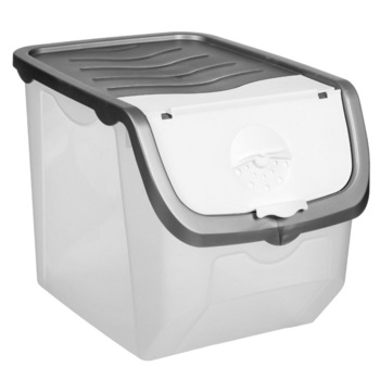 Cutie pentru depozitarea alimentelor, 28 x 23 cm, Gri Cutie pentru depozitarea alimentelor, 28 x 23 cm, Gri