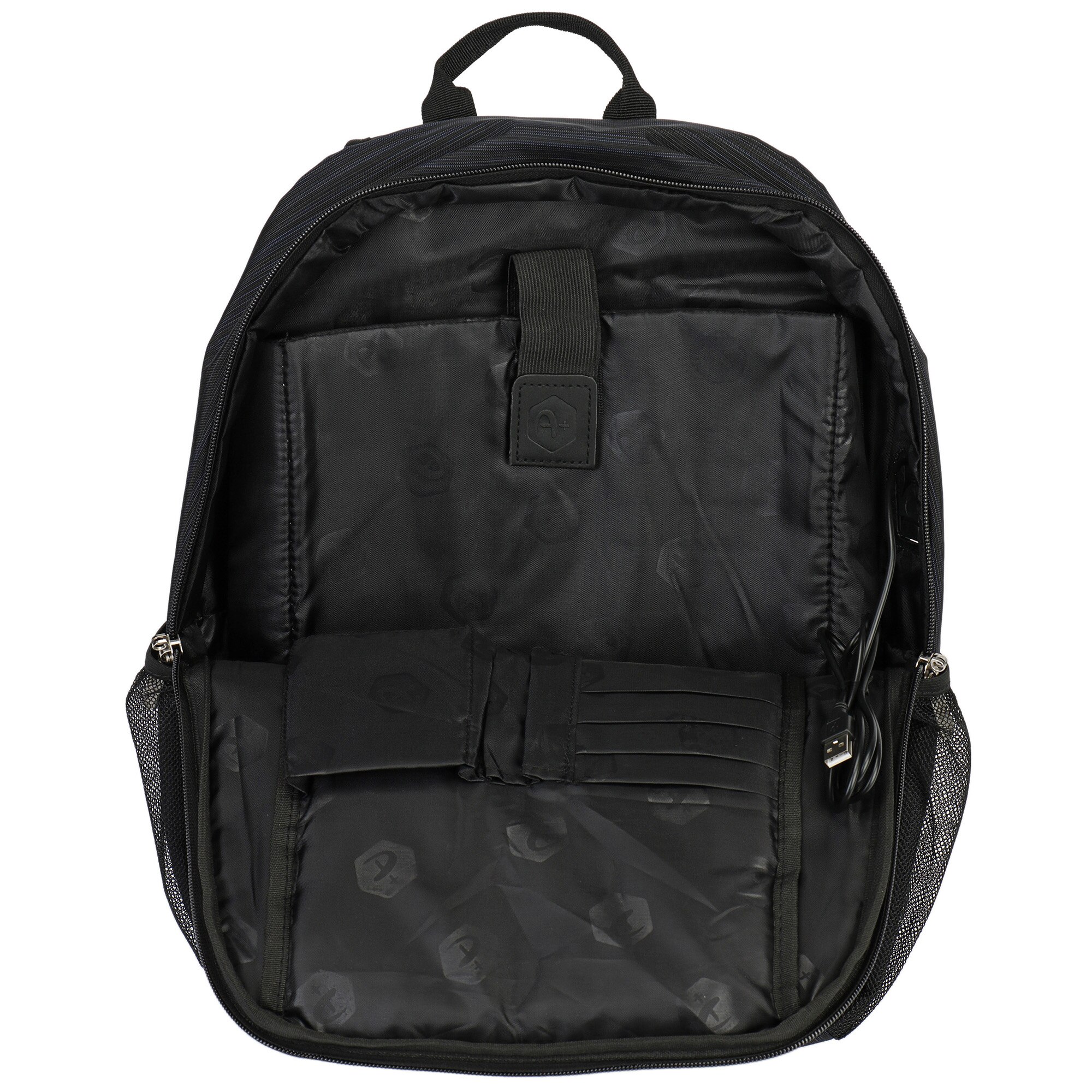 Rucsac Laptop A+ Killeen cu port USB de incarcare, 15,6", Black eMAG.ro