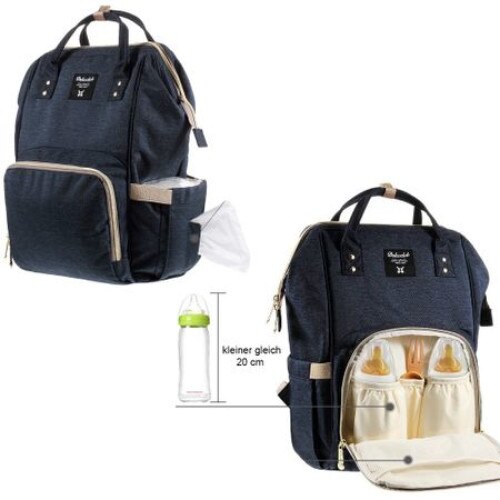 Geanta carucior, multifunctionala ,compartimentata, bleumarin