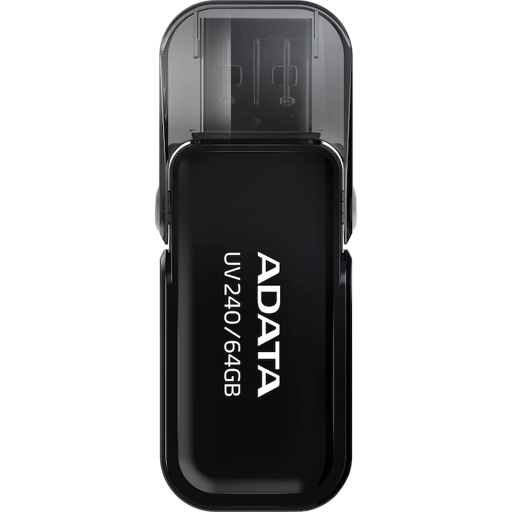USB Flash памет ADATA UV240, 64GB, USB 2.0, Черна
