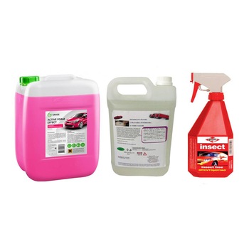 Pachet spuma auto activa profesionala Grass Effect Foam 6kg + solutie profesionala concentrata pentru curatare tapiterie Crol 5L + solutie profesionala cu agent pentru curatarea insectelor Voulis Insect Clean 550 ml Pachet spuma auto activa profesionala Grass Effect Foam 6kg + solutie profesionala concentrata pentru curatare tapiterie Crol 5L + solutie profesionala cu agent pentru curatarea insectelor Voulis Insect Clean 550 ml