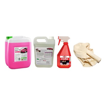 Pachet spuma auto activa profesionala Grass Effect Foam 6kg + solutie profesionala concentrata pentru curatare tapiterie Crol 5L + solutie profesionala Voulis Roda pentru curatarea anvelopelor (emulsie) 550 ml+ laveta piele naturala 40x35 Pachet spuma auto activa profesionala Grass Effect Foam 6kg + solutie profesionala concentrata pentru curatare tapiterie Crol 5L + solutie profesionala Voulis Roda pentru curatarea anvelopelor (emulsie) 550 ml+ laveta piele naturala 40x35