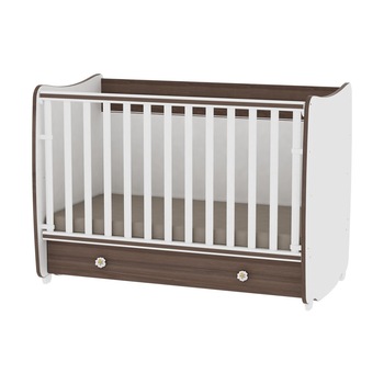 Patut balansoar transformabil 60 x 120 cm, Lorelli Classic, Dream, White Walnut Patut balansoar transformabil 60 x 120 cm, Lorelli Classic, Dream, White Walnut