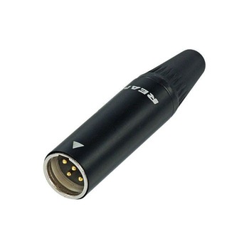Conector Mini XLR 4 Poli Tata Pe Cablu Rean RT4 MC-B Conector Mini XLR 4 Poli Tata Pe Cablu Rean RT4 MC-B