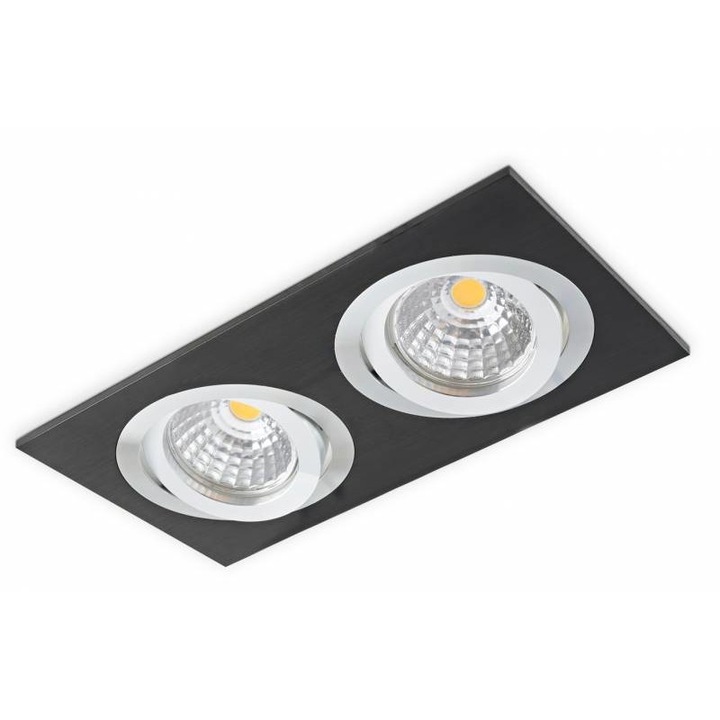 Spot dublu Kobi Light, Negru