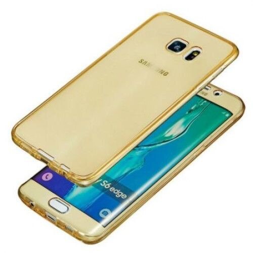 Husa Samsung A7 2017 Flippy Full Tpu 360 Auriu/Gold
