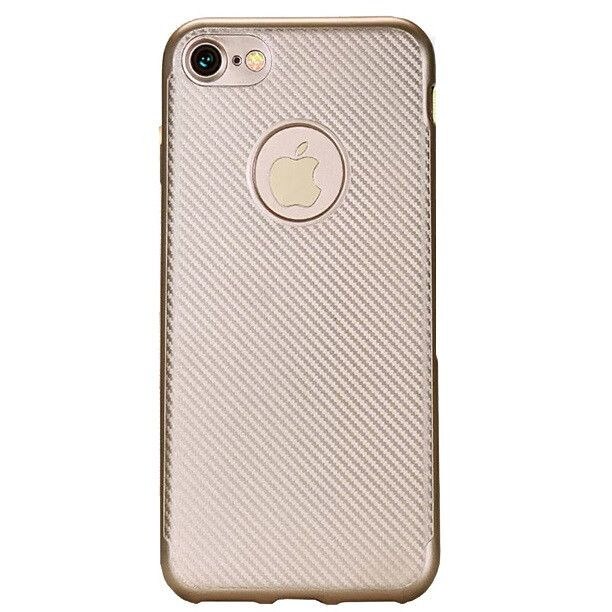 Husa Apple iPhone 8 Plus i-Zore Carbon Fiber Auriu
