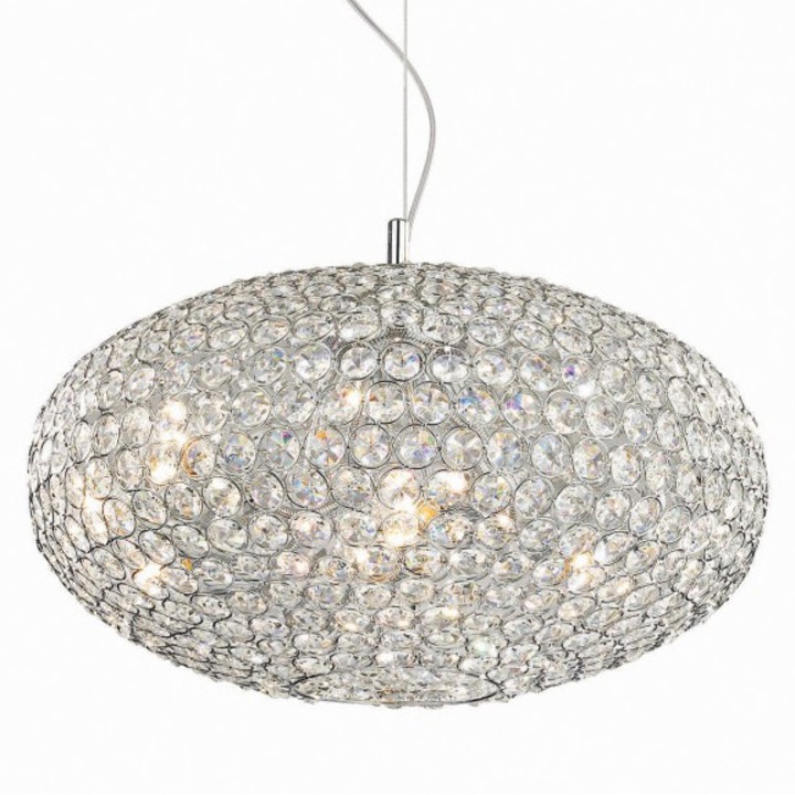 Полилей Ideal Lux Orion sp8, 8 x 40W, Кристален