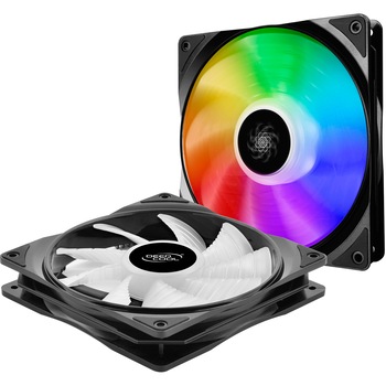 Ventilator Carcasa Deepcool Cf140X2, Rgb Led, 140Mm, 2 buc, controller Ventilator Carcasa Deepcool Cf140X2, Rgb Led, 140Mm, 2 buc, controller
