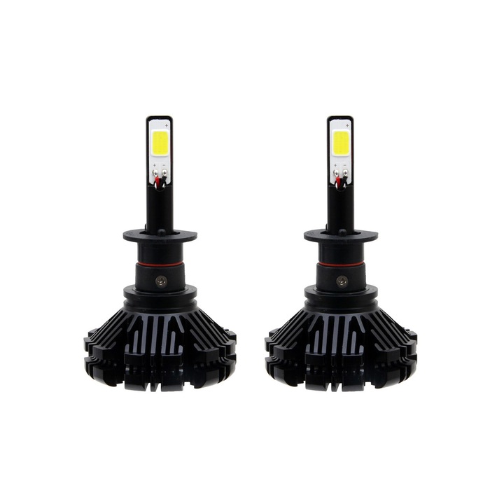 Комплект LED Лед Диодни Крушки за фар CX Н1 6-18V Amio за фар от серия HEADLIGHT CX Н1 6-18V