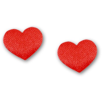 Inimi satin, 13mm, 75buc/pac, rosu - Meyco Inimi satin, 13mm, 75buc/pac, rosu - Meyco