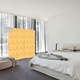 Paravan de Camera ArtDeco din 4 Panouri Felii de portocale 140 x 150 cm