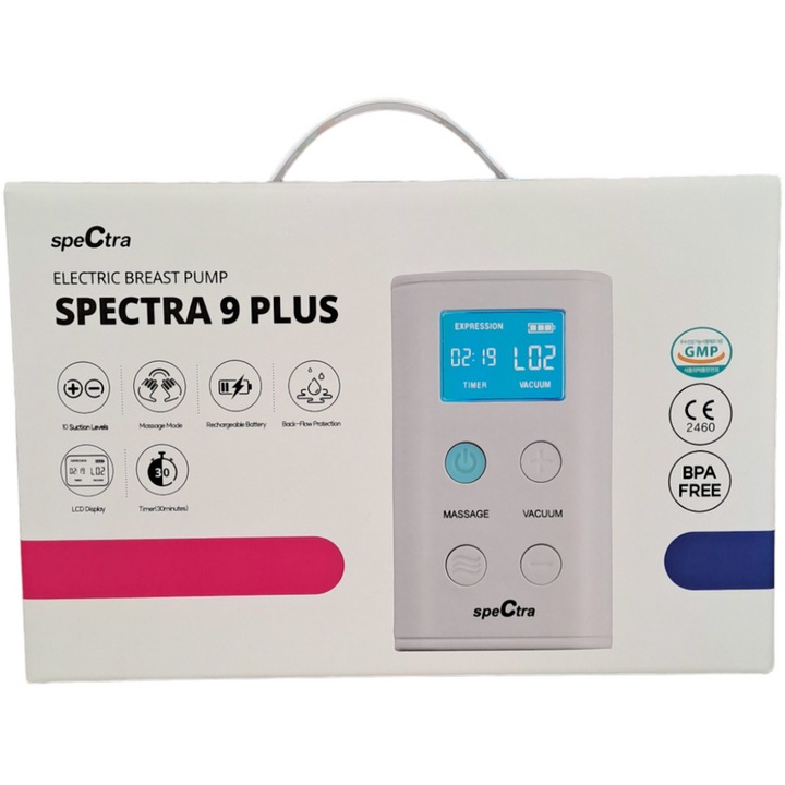 Електрическа помпа за гърди Spectra, 9+, Двойна