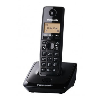 Telefon Panasonic Dect KX-TG2711FXB, Caller ID, Negru Telefon Panasonic Dect KX-TG2711FXB, Caller ID, Negru