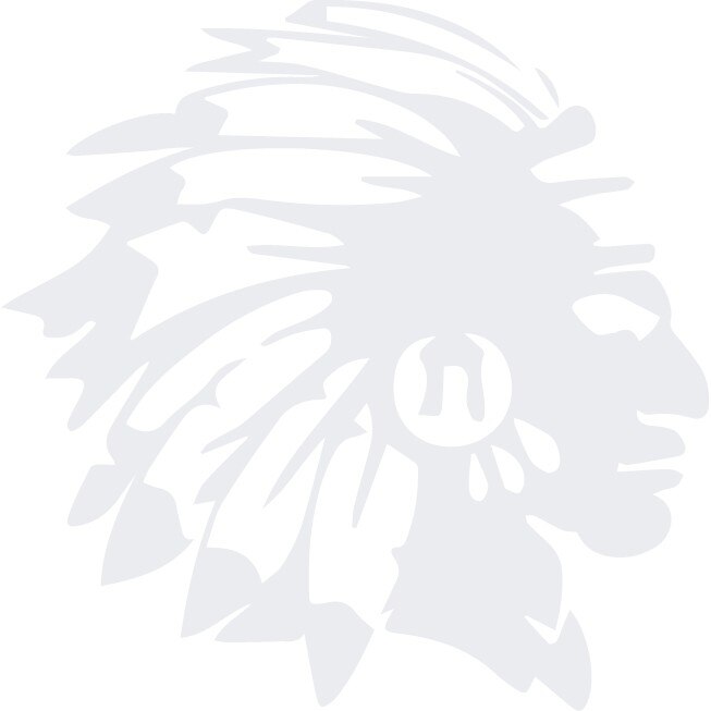 Sticker auto - Indian - Alb polar - 25x25 cm