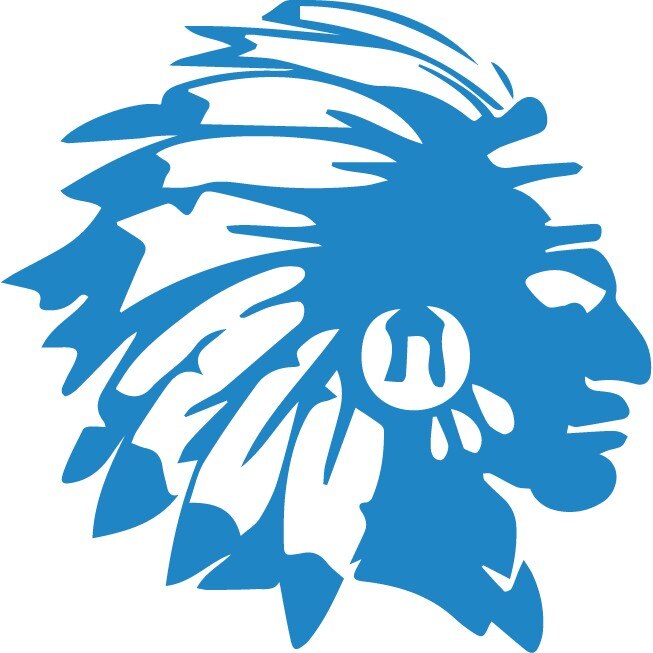 Sticker auto - Indian - Albastru - 25x25 cm