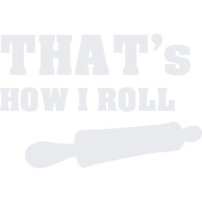 Sticker auto - How I roll - Alb polar - 25x17 cm