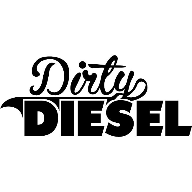 Sticker auto - Dirty Diesel - Negru - 25x11 cm