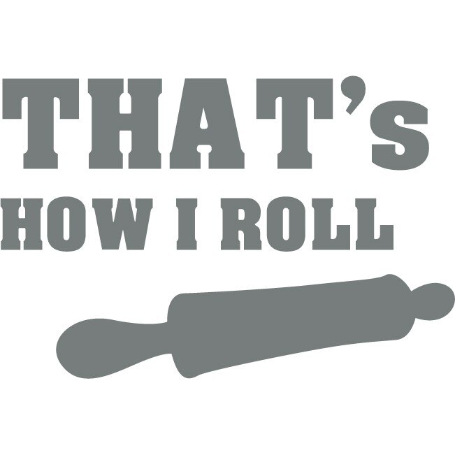 Sticker auto - How I roll - Gri Metal - 25x17 cm