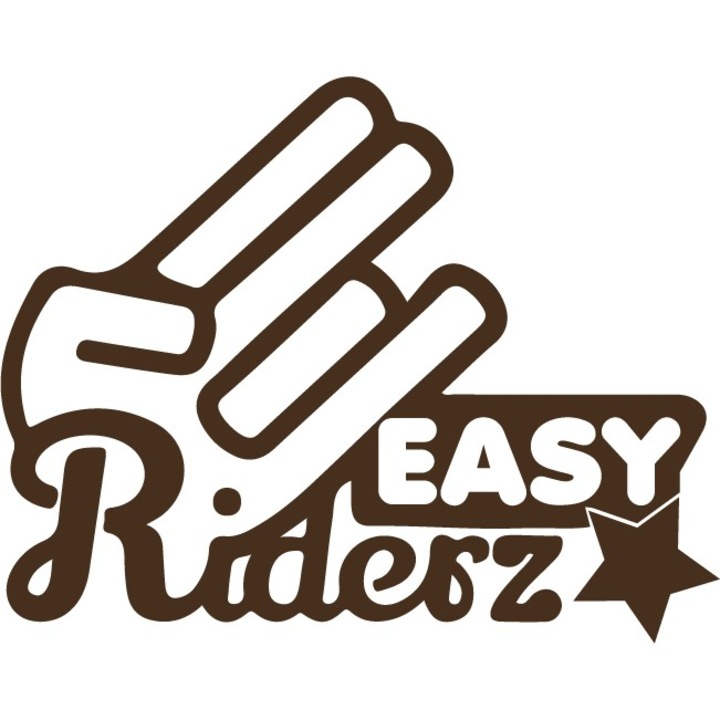Sticker auto - Easy Riderz - Choco - 25x20 cm