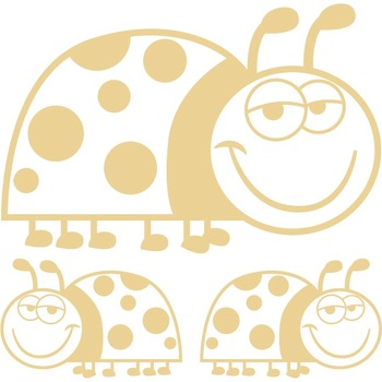 Sticker auto - Buburuze relaxate - Bej - 1 buc 25x17 cm / 2 buc 12x8 cm Sticker auto - Buburuze relaxate - Bej - 1 buc 25x17 cm / 2 buc 12x8 cm