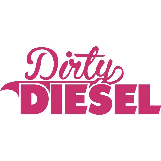 Sticker auto - Dirty Diesel - Magenta - 25x11 cm
