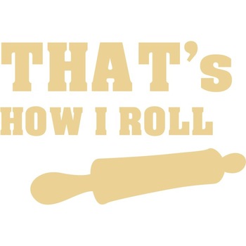 Sticker auto - How I roll - Bej - 25x17 cm Sticker auto - How I roll - Bej - 25x17 cm