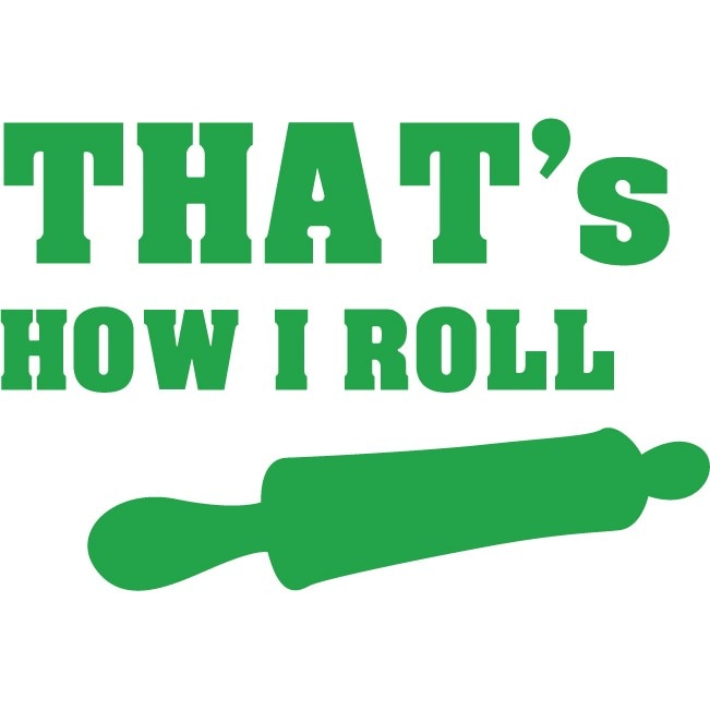 Sticker auto - How I roll - Verde - 25x17 cm