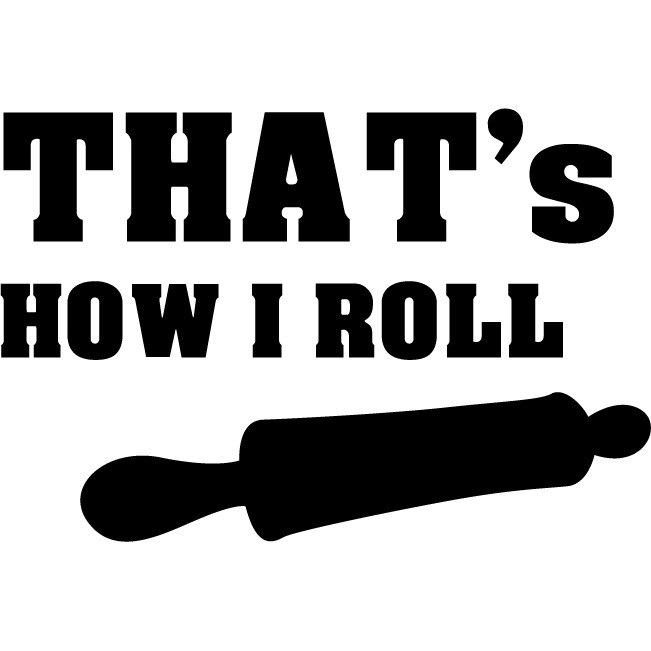 Sticker auto - How I roll - Negru - 25x17 cm