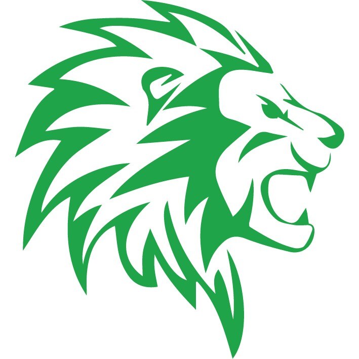 Sticker auto - Coama leului - Verde - 25x27 cm