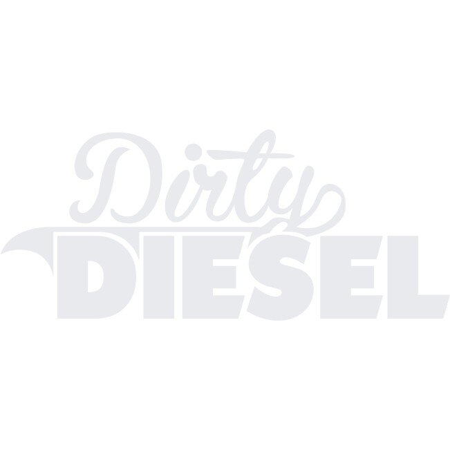 Sticker auto - Dirty Diesel - Alb polar - 25x11 cm
