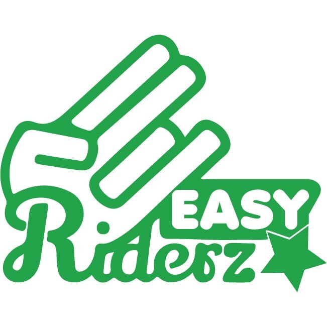 Sticker auto - Easy Riderz - Verde - 25x20 cm
