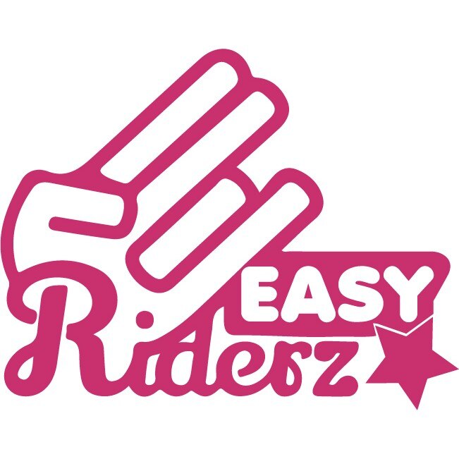 Sticker auto - Easy Riderz - Magenta - 25x20 cm
