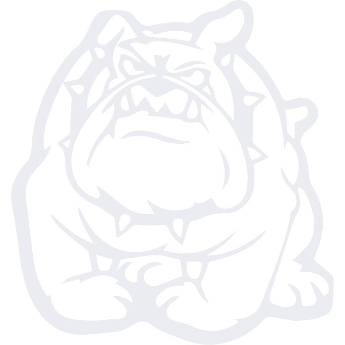Sticker auto - Bulldog - Alb polar - 20x22 cm