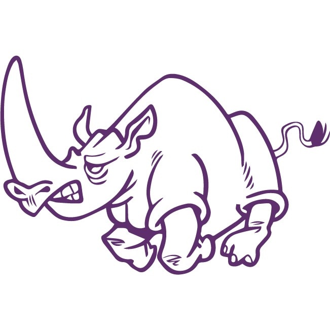 Sticker auto - Rinocer - Indigo - 30x20 cm