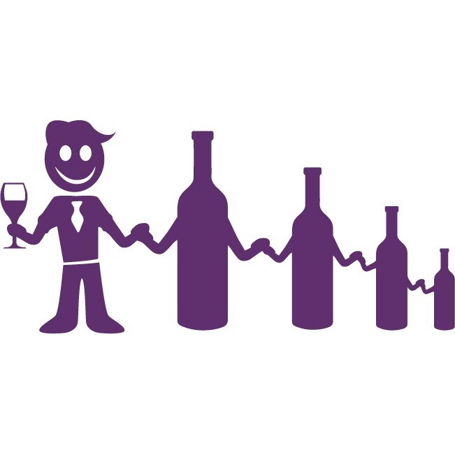 Sticker auto - Iubitor de vin - Indigo - 32x14 cm