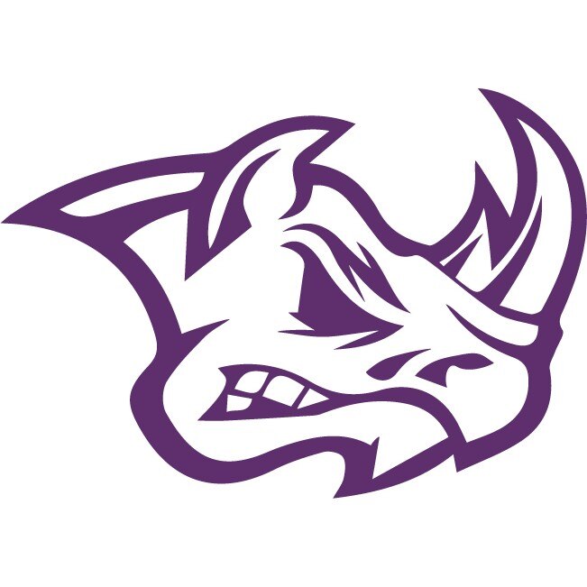 Sticker auto - Cap de rinocer - Indigo - 25x18 cm