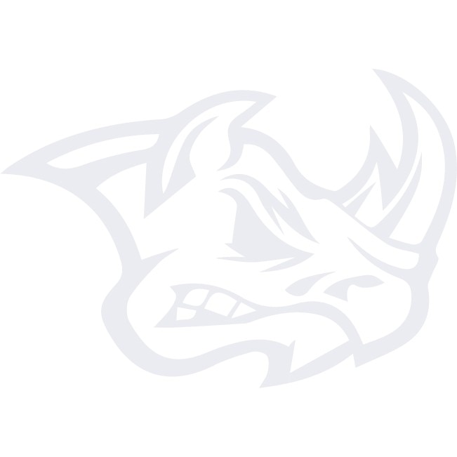 Sticker auto - Cap de rinocer - Alb polar - 25x18 cm