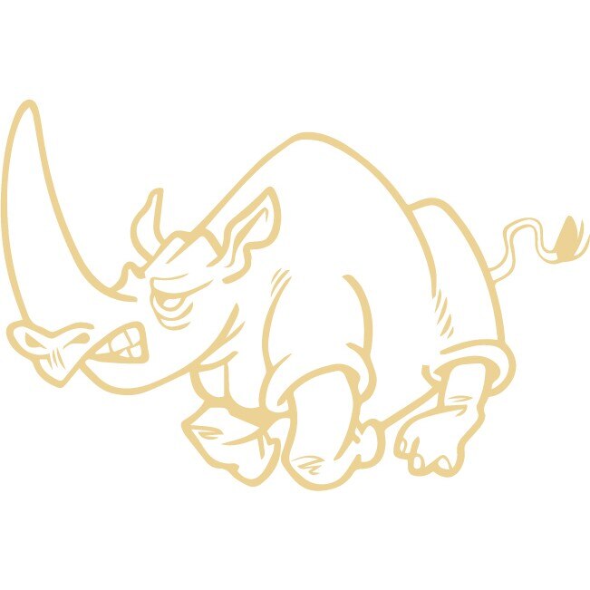 Sticker auto - Rinocer - Bej - 30x20 cm