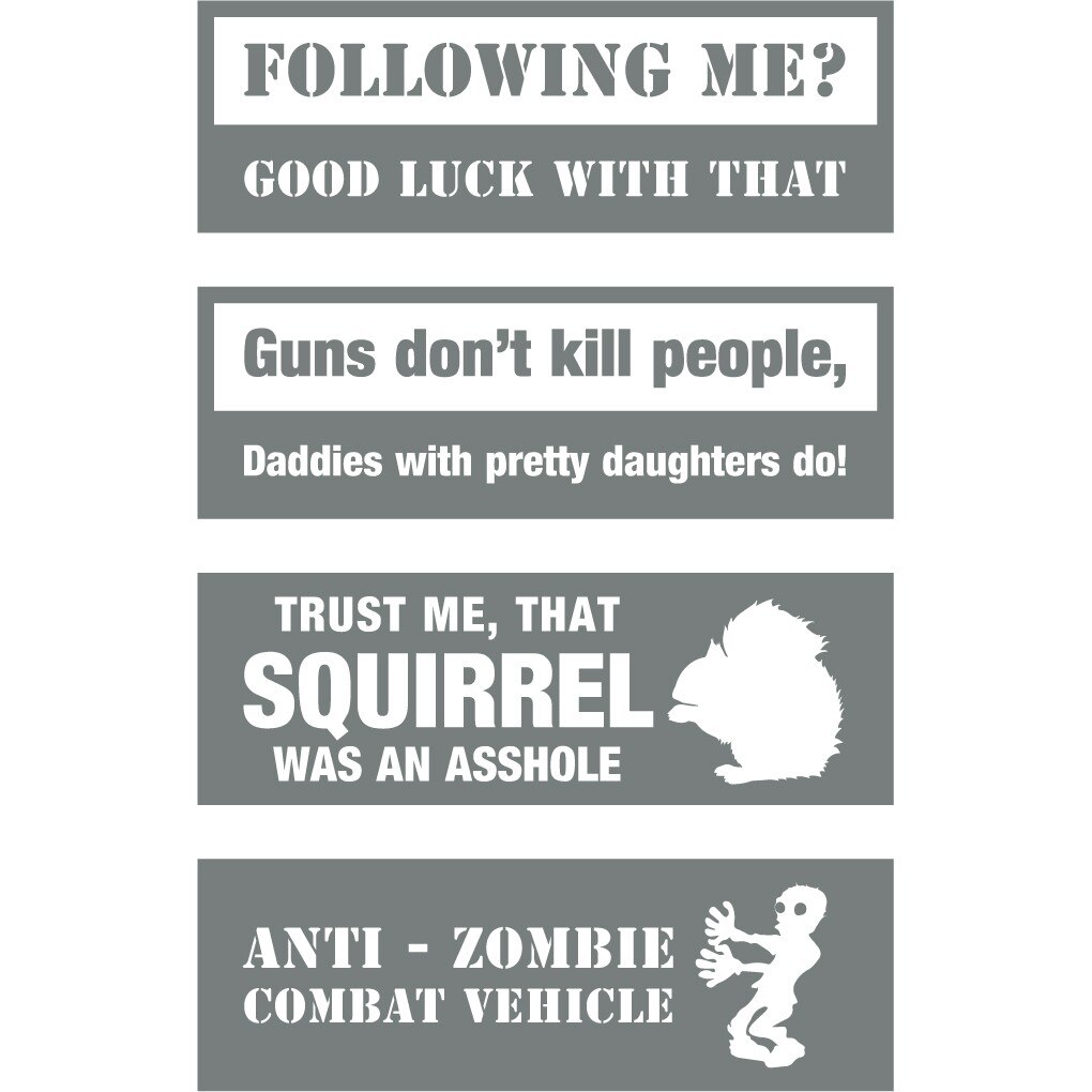 Sticker auto - Morocanos (pachet) - Gri Metal - 4buc 11x10 cm