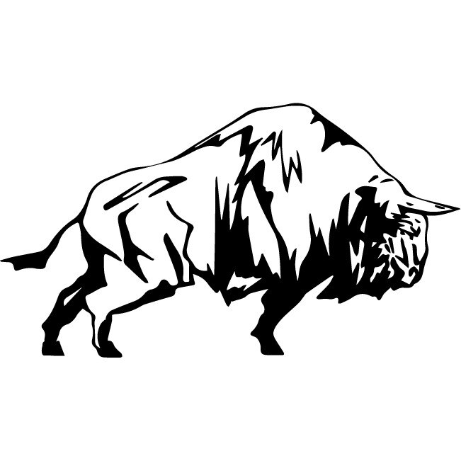 Sticker auto - Zimbru - Negru - 30x17 cm