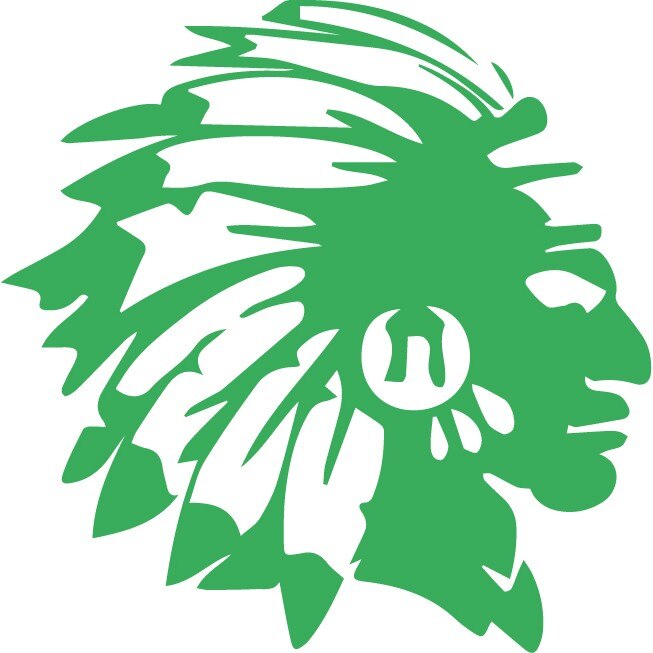 Sticker auto - Indian - Verde - 25x25 cm