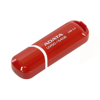 Memorie USB ADATA UV150, 64GB, USB 3.0, rosu Memorie USB ADATA UV150, 64GB, USB 3.0, rosu