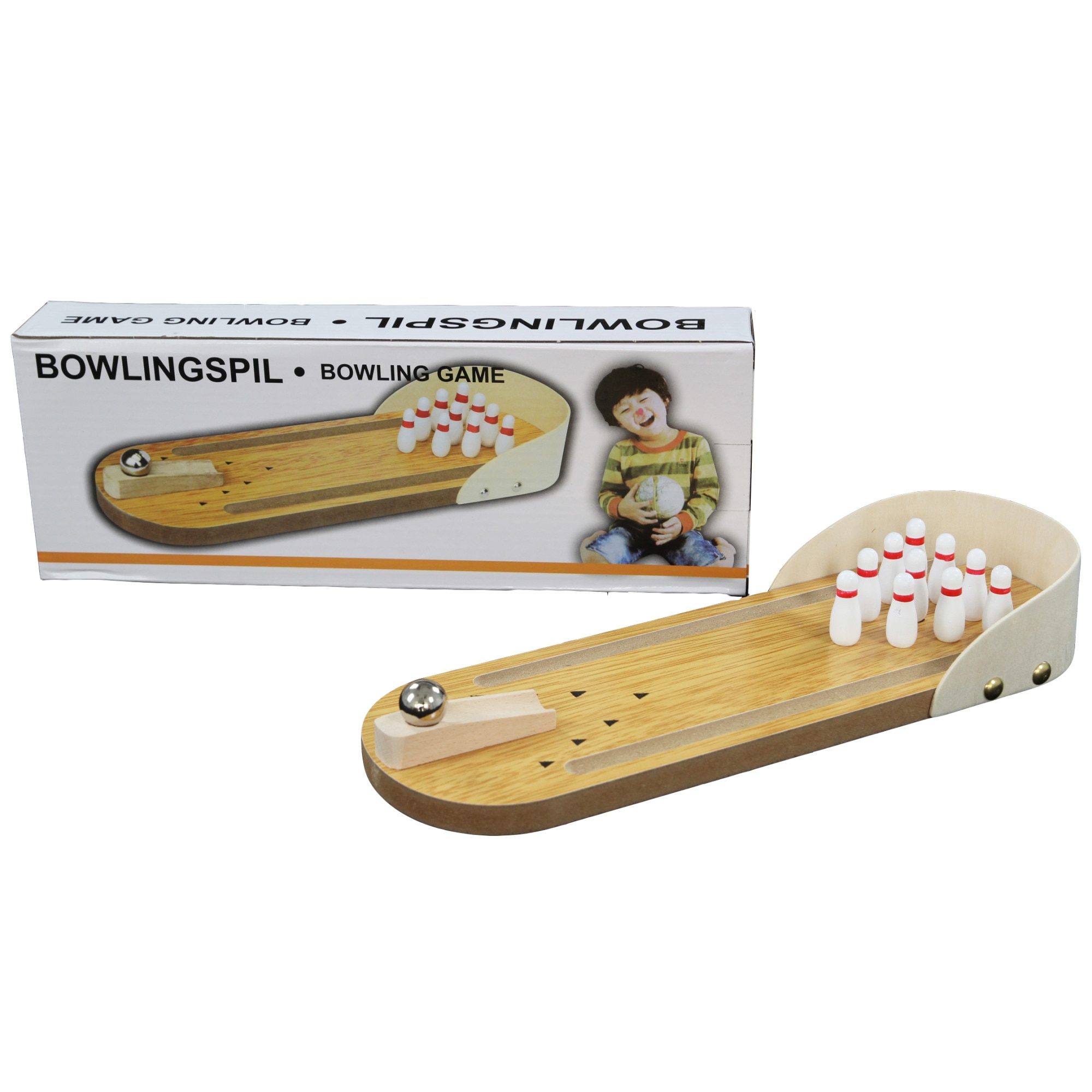 Mini Joc de Bowling din Lemn- Bowling Spil - 1200