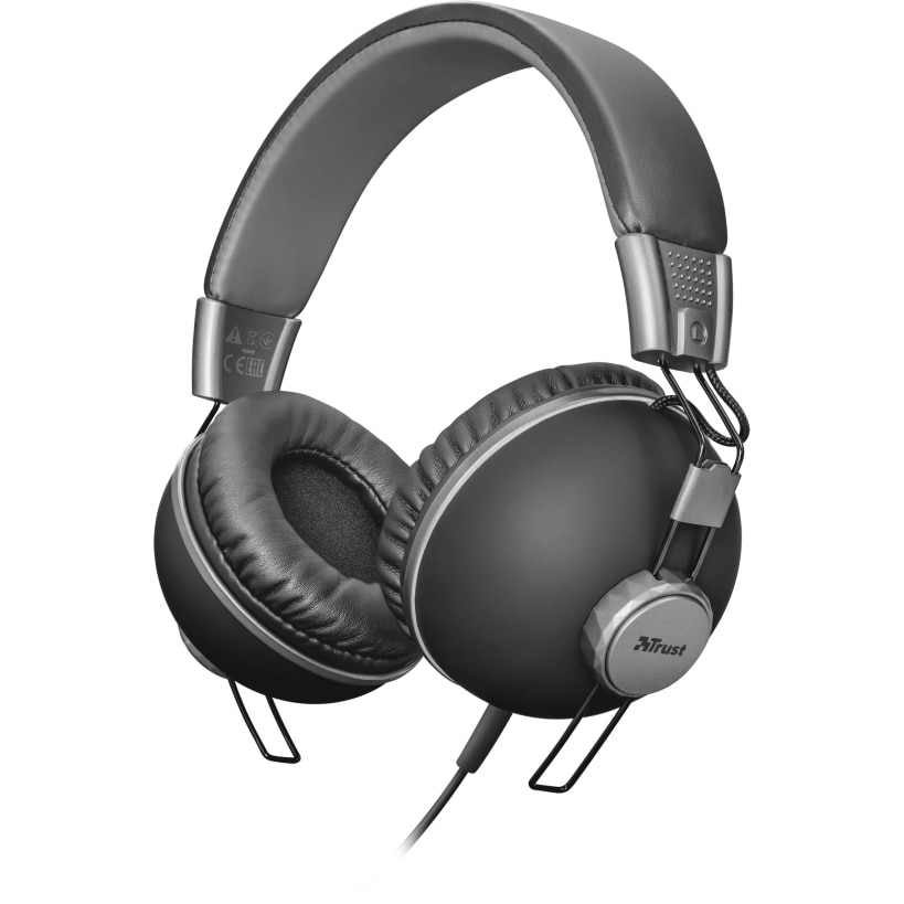Casti on-ear Trust Noma, Negru