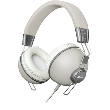 Casti on-ear Trust Noma, Ivory Casti on-ear Trust Noma, Ivory