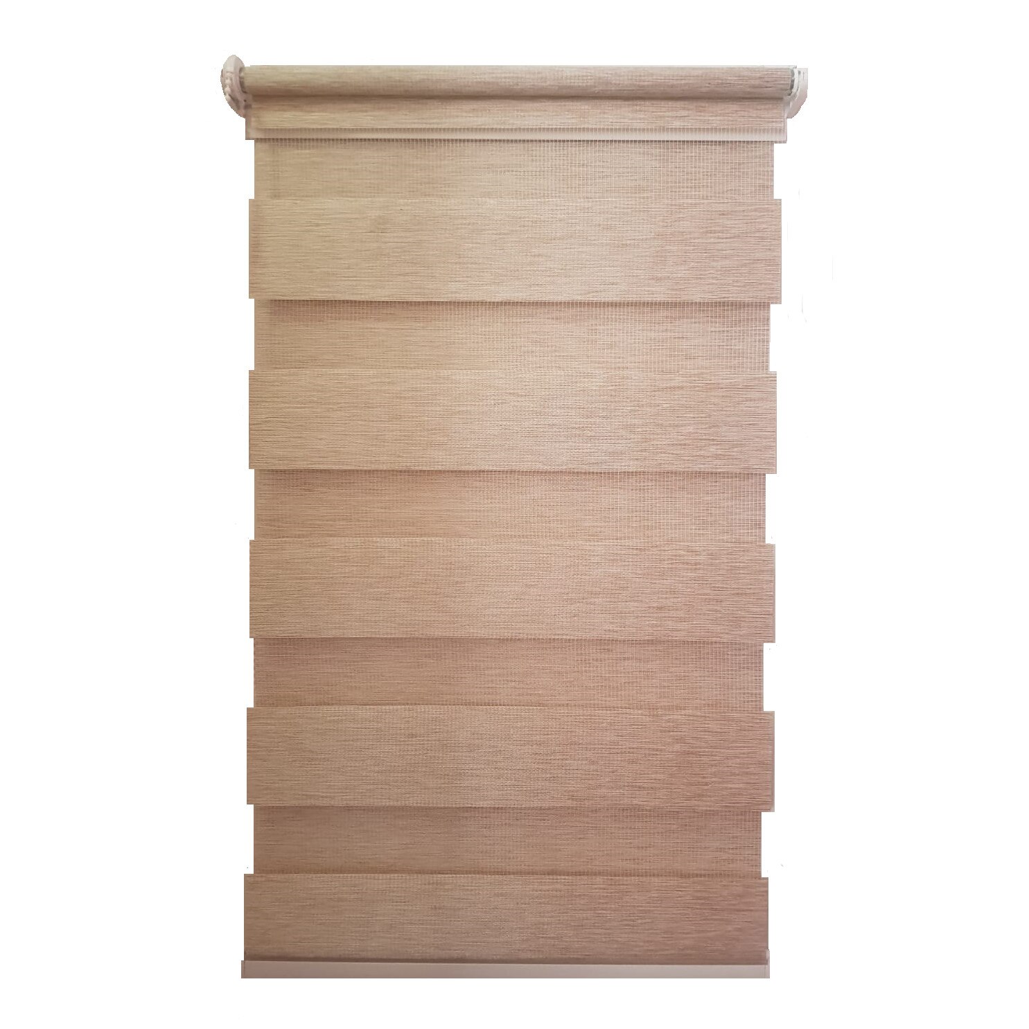 Jaluzea tip Rulou textil , Rolete Zebra Day & Night Luxury , 44x140 cm , ZW3 , accesorii albe