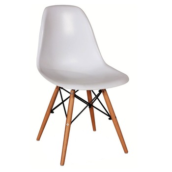 Scaun living alb AX Enzi, sezut si spatar polipropilena Scaun living alb AX Enzi, sezut si spatar polipropilena