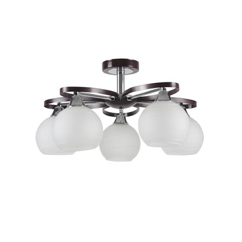 Lustra plafon Moonlight , 5 x E27 x 60w , abajur alb Lustra plafon Moonlight , 5 x E27 x 60w , abajur alb