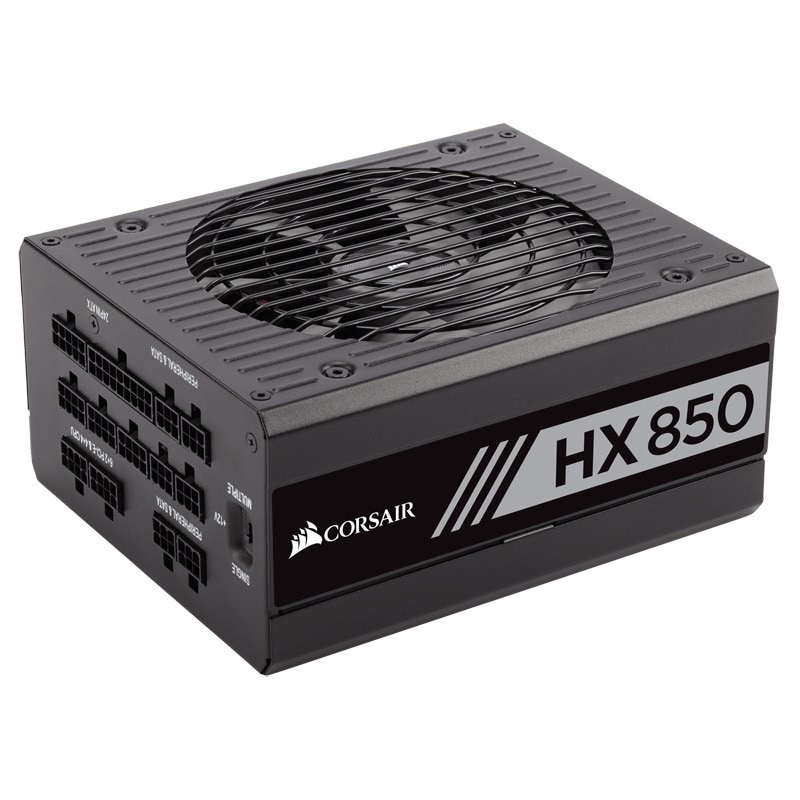 Sursa Corsair HX Series HX850, 850W, full-modulara, 80 PLUS Platinum, Eff. 90%, Active PFC, ATX12V v2.4, 1x135mm fan